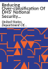 Reducing_over-classification_of_DHS__national_security_information
