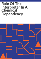 Role_of_the_interpreter_in_a_chemical_dependency_treatment_program