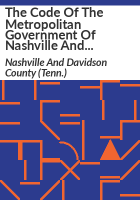 The_code_of_the_Metropolitan_Government_of_Nashville_and_Davidson_County__Tennessee