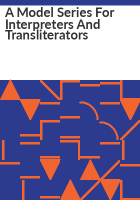 A_model_series_for_interpreters_and_transliterators